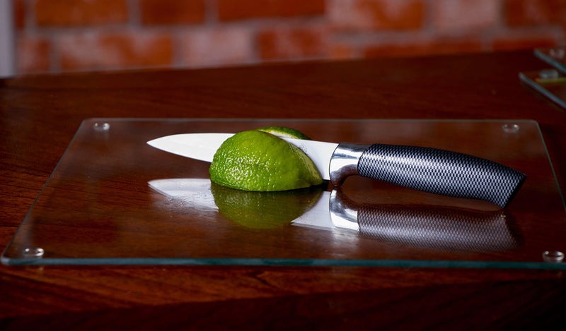 Clever Chef 4 Non-Slip Square Glass Cutting Board Set by Clever Chef - Shatter-Resistant, Durable, Stain-Resistant, Dishwasher Safe - 11.75 x 11.75 Inches - Image 5